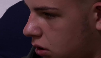 European Punk Strokes his Massive Cock