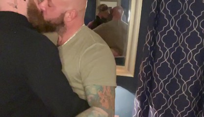 Whyte Bear invites his Whyte Daddy over for a Workout but ended up Making-out