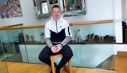 Young Straight Muscular Lad Wanks his Uncut Cock & Fires a Massive Load Over his Shoulder!