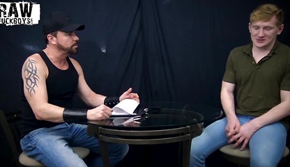 RawFuckBoys - Hairy hung stud fucks blond jock's mouth blindfolded