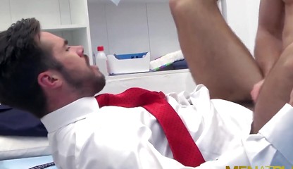 MENATPLAY Hunky Kayden Gray Anal Fucks Doctor Mike De Marko