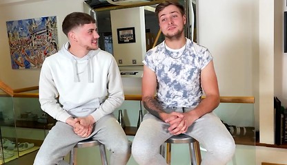 Straight Lads Dom & Jack Wank & Suck Each Other's Big Hard Uncut Cocks!