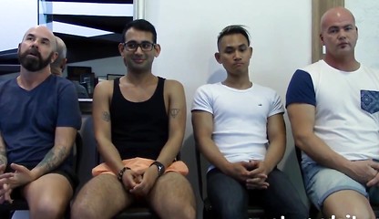 Australian Group Sex As 4 Amateurs Fuck At Home Before Ending with Massive Bukkake Face Cum