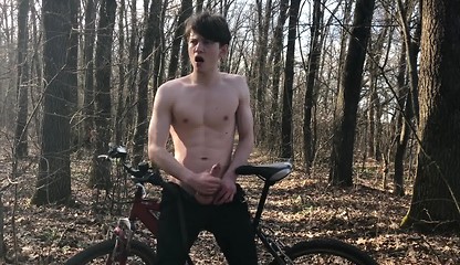 Horny Teenager and Hot Trip by Bicycle ! 1 - TRIP. 2 - CUMSHOT ! / BIG DICK