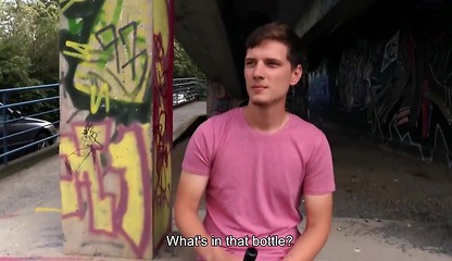 CZECH HUNTER 555 - Shy Amateur Dude Sucks And Rides A Stranger's Big Cock In The Forest