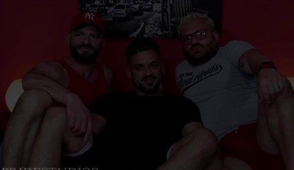 MenOver30 - Riley Mitchel And Jake Morgan In A Hot Gay Threesome - Justin Eros , Jake Morgan , Riley