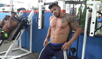 Naked in public gym tv show