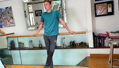 Horny Young Straight Lad Dildos his Hole & gets Manhandled & his Uncut Cock is Rock Hard!