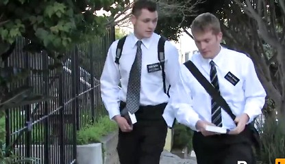 Mormon Sucks Cock For The First Time